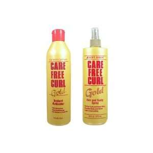  SOFT SHEEN Care Free Curl Gold Hair Styling Kit Beauty