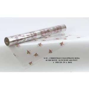  Christmas Cellophane Roll Case Pack 4