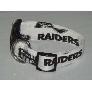  NFL Oakland Raiders Football Dog Collar White Small 1 