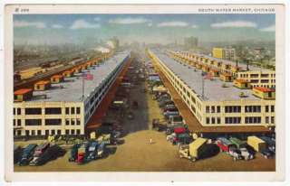 Postcard South Water Market in Chicago, Illinois  