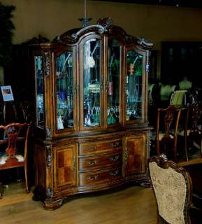 Old World Dining Room China Cabinet  