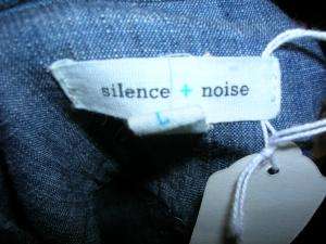 SILENCE + NOISE denim short sleeve dress L ADORABLE!!!  