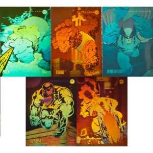   Marvel Universe Series III 5 Card New Complete Hologram Chase Card Set