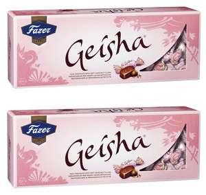 Geisha 2 x 350g Hazelnut Milk Chocolate Fazer 2 pcs  