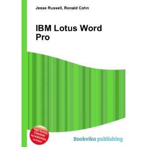  IBM Lotus Word Pro Ronald Cohn Jesse Russell Books