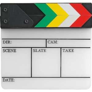  Pearstone Acrylic Dry Erase Clapboard with Color Sticks 