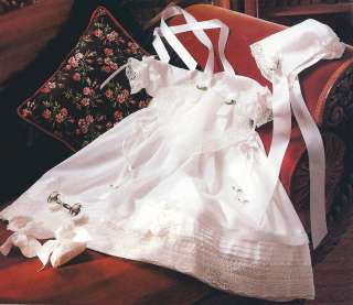 Heirloom Christening Gown Gown+Bonnet+Bib+Booties  