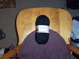 10 Skeins Plymouth Galway Chunky Wool Yarn Black Knit Crochet Felt 