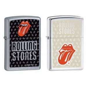 Zippo Lighter Set   Rolling Stones Music Band Red Tongue 