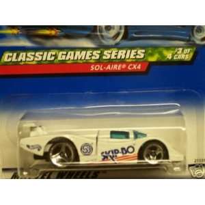 Mattel Hot Wheels 1999 1:64 Scale Classic Games Series White Sol Aire 