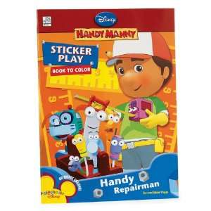 Handy Manny Sticker and Coloring Book with Crayons