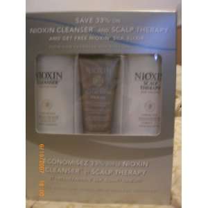 Nioxin #1 Cleanser & Scalp Therapy (16.9 Oz Each) & Silk Elixer Leave 