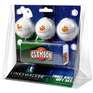  Clemson University Tigers 3 Golf Ball Gift Pack w/ Hat 