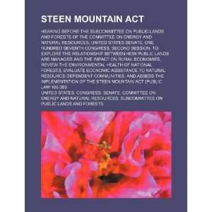  Steen Mountain Act hearing before the Subcommittee on 