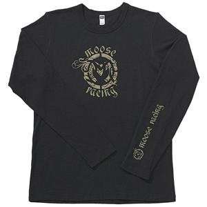 Moose Racing Scripted Long Sleeve T Shirt   Medium/Black 