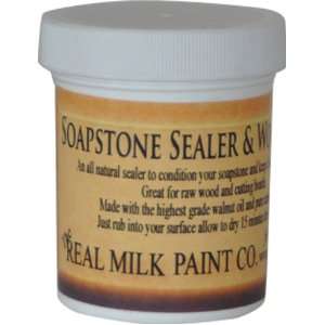   Real Milk Paint Soapstone Sealer and Wood Wax   8 oz
