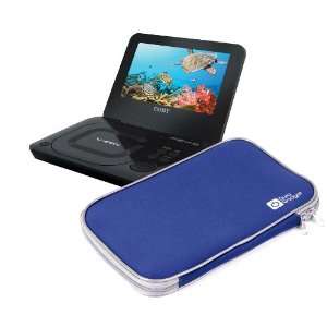  Stylish Lightweight Blue Portable DVD Player Case For Coby 