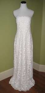 CREW Ivory Lace Simona Wedding Gown Size~8 NEW $2500  