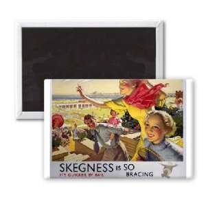 Railway Poster   Skegness   3x2 inch Fridge Magnet   large magnetic 