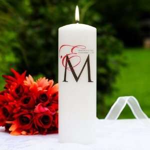  White Our New Monogram Unity Candle: Home & Kitchen