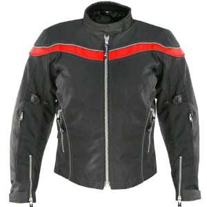   Womens Black/Red VNE 0021 Armored Maxdura Fabric Jacket   Size  2XL