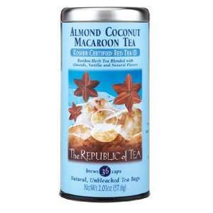 Almond Coconut Macaroon Tea (Kosher Certified Red Rooibos Herb) (36 
