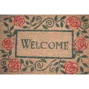  Huffco Welcome Palmdale Rose Entrance Mat (KOS3RW): Home Improvement