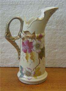 Antique Victoria CARLSBAD cabinet hand painted creamer / pitcher 