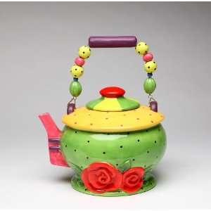   Fine Porcelain Sugar High Social Collectible   Teapot