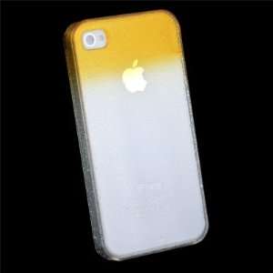  Yellow Raindrop Gradient Color Hard Case for iPhone 4S 