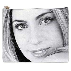    Black and White Photo Young Lady Gaga Cosmetic Bag Xl Beauty