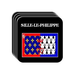 Pays de la Loire   SILLE LE PHILIPPE Set of 4 Mini Mousepad Coasters