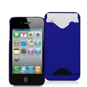  Blue Credit Card ID Rubberized Snap On Hard Back Cover 