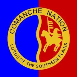  Flag of the Comanche Nation Sticker 