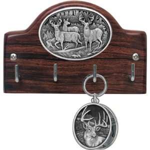 Whitetail Deer Ironwood Key Rack 