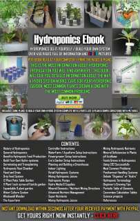 HYDROPONIC DO IT YOURSELF / BUILD YOUR OWN SYSTEM