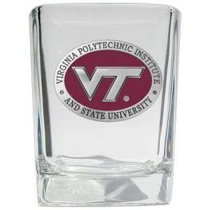  Virginia Tech Hokies Square Shot Glass 2 oz   NCAA College 