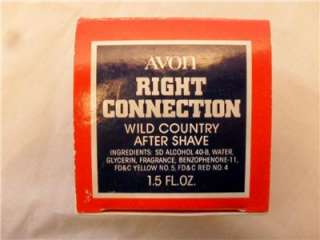 This is a vintage AVON Wild Country aftershave in a fuse shaped 