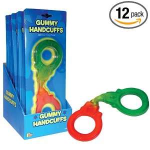 Kokos Confectionery Gummy Hand Cuffs (Pack of 12)  