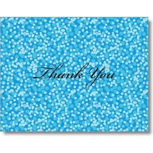  Confetti Dots Blue Thank You Cards 