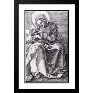   28x40 Framed and Double Matted Madonna Nursing