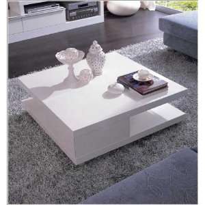  Vig Furniture 5114C   Modern White Coffee Table: Home 