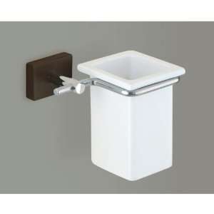  Toothbrush Holder With Chrome And Wood Mounting 6610 19: Home