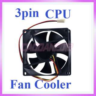 New 80mm x 80mm x 25mm 3 pin CPU PC Fan Cooler Heatsink Exhaust  