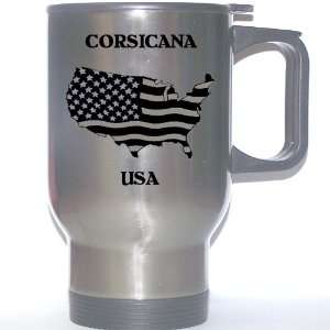  US Flag   Corsicana, Texas (TX) Stainless Steel Mug 