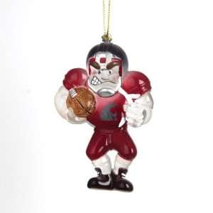 BSS   Washington State Cougars NCAA Acrylic Football Player Ornament 
