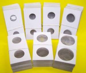 600 2X2 Cardboard Coin Holders Flips (up to 7 sizes)  