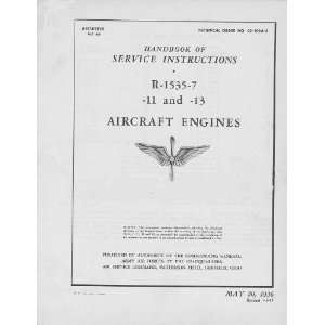   1535 7 Aircraft Engine Service Manual: Pratt & Whitney: Books