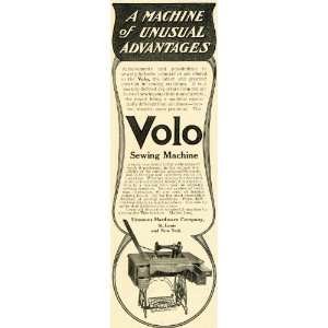  1906 Ad Simmons Hardware Volo Sewing Machine Table Needle 