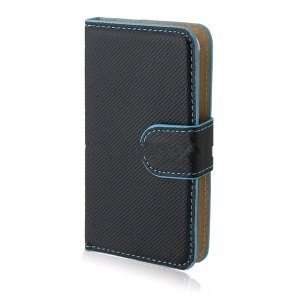  wallet shaped first layer leatherette flip case for ipod 